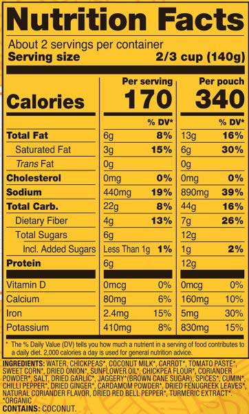 Tasty Bite Organic Chickpea Tikka Masala, 10 Ounce -- 6 Per Case