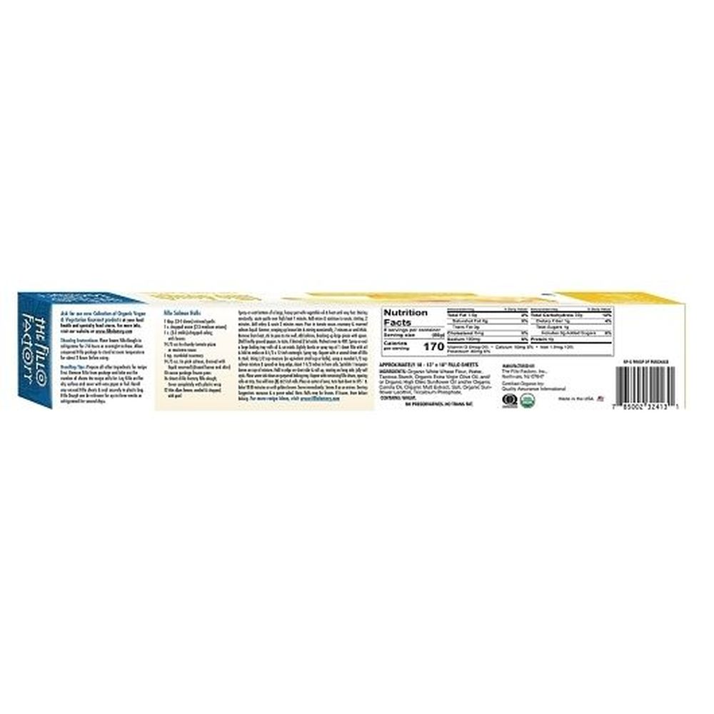 The Fillo Factory Organic White Wheat Fillo Box -- 12 Per Case