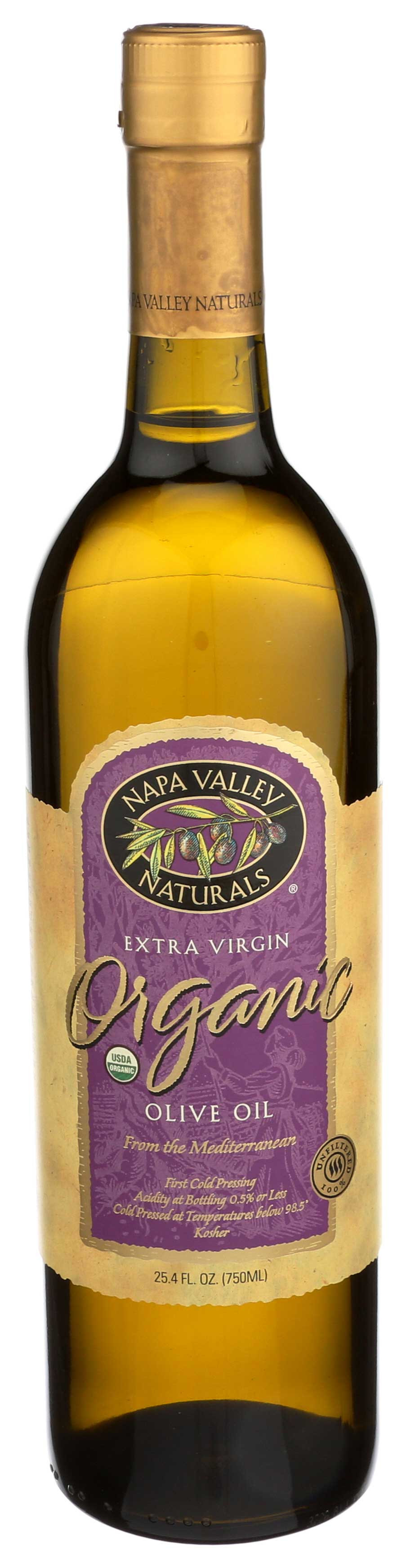 Napa Valley Naturals Organic Extra Virgin Olive Oil, 25.4 Ounce -- 12 Per Case