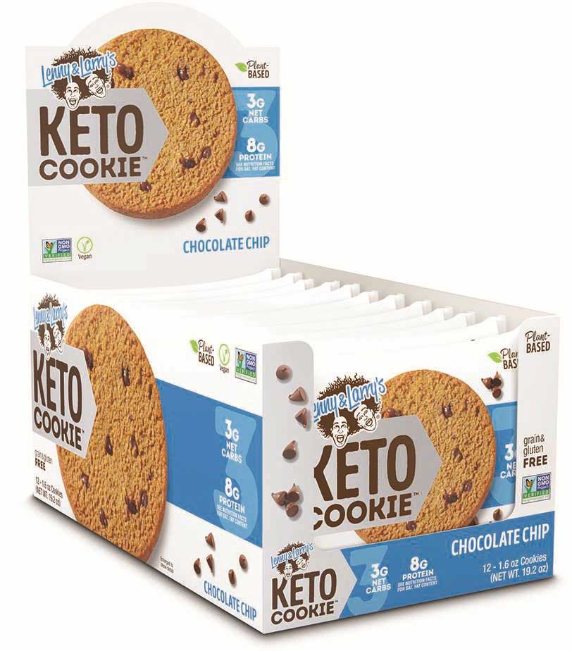 Lenny & Larry's Keto Cookie Floor Display -- 72 Per Case