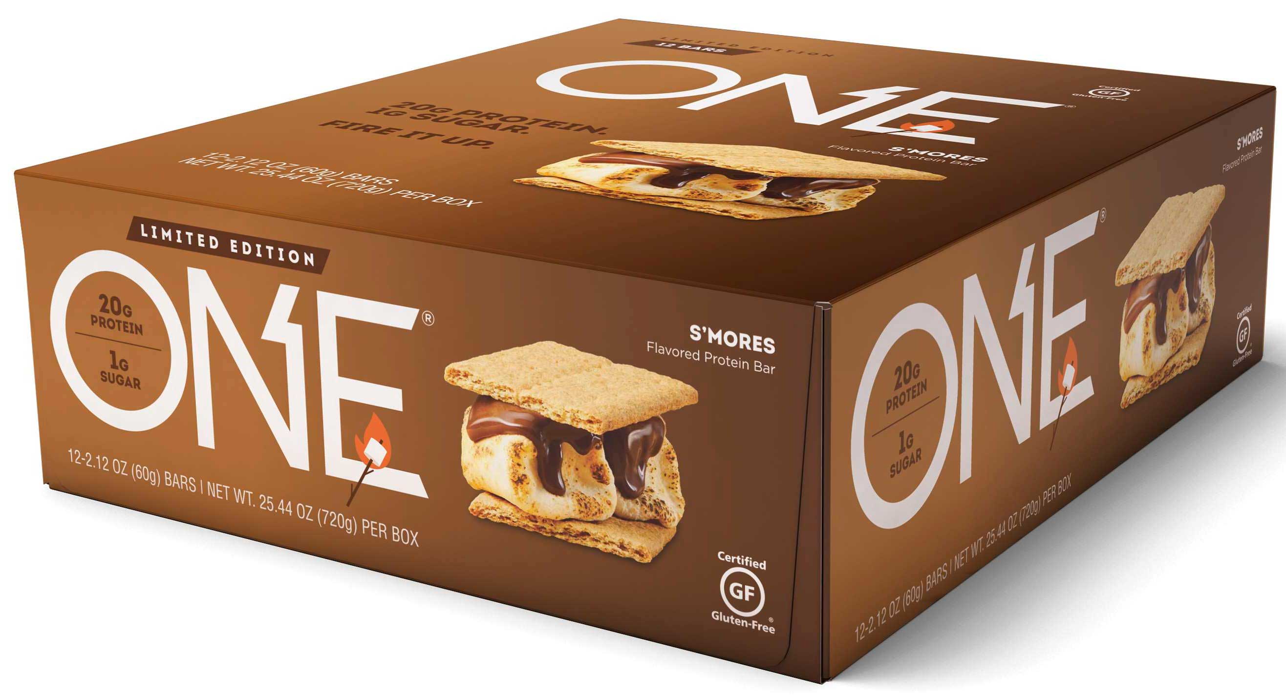 One Smores Protein Bar, 2.12 Ounce -- 72 Per Case