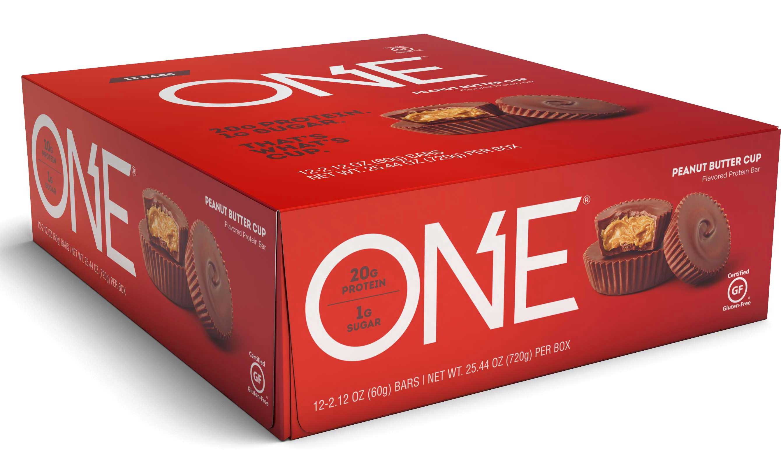 One Peanut Butter Cup Bar, 2.12 Ounce, 12 Count -- 6 Per Case