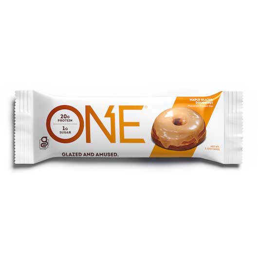 One Glazed and Amused Maple Glazed Doughnut Bar Case FoodServiceDirect