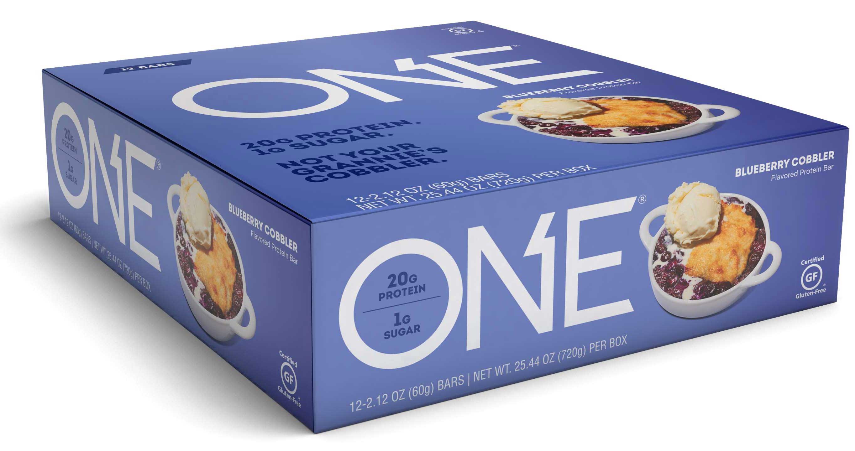 One Blueberry Cobbler Bar, 2.12 Ounce, 12 Count -- 6 Per Case