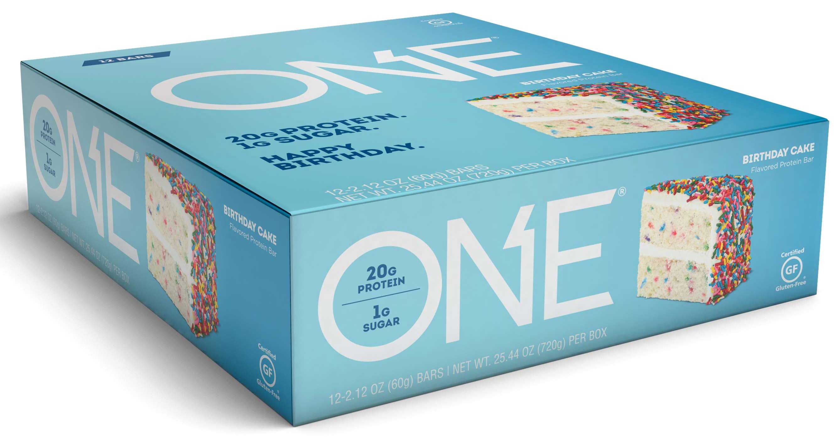 One Birthday Cake Bar, 2.12 Ounce, 12 Count -- 6 Per Case