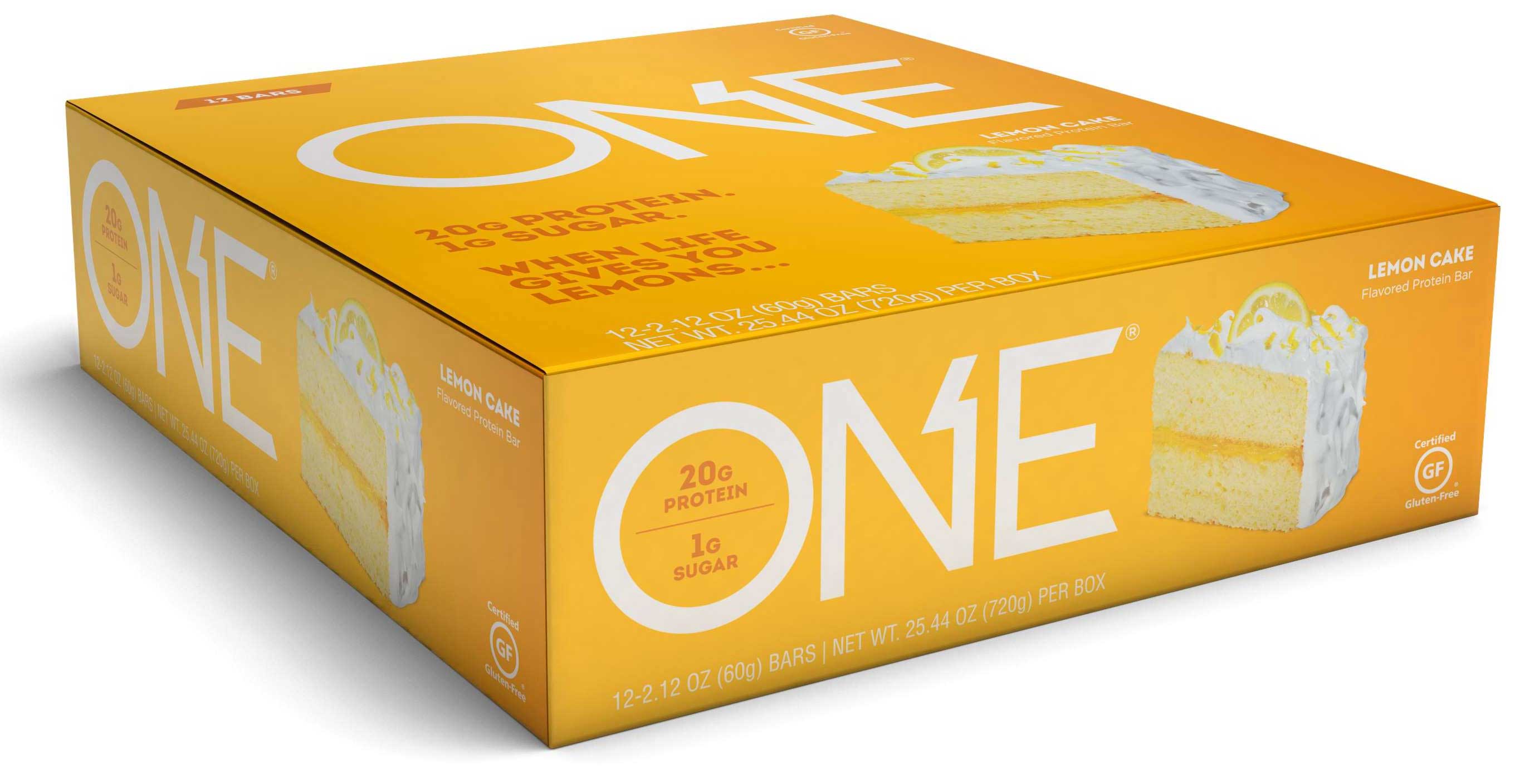 One Lemon Cake Bar, 2.12 Ounce, 12 Count -- 6 Per Case