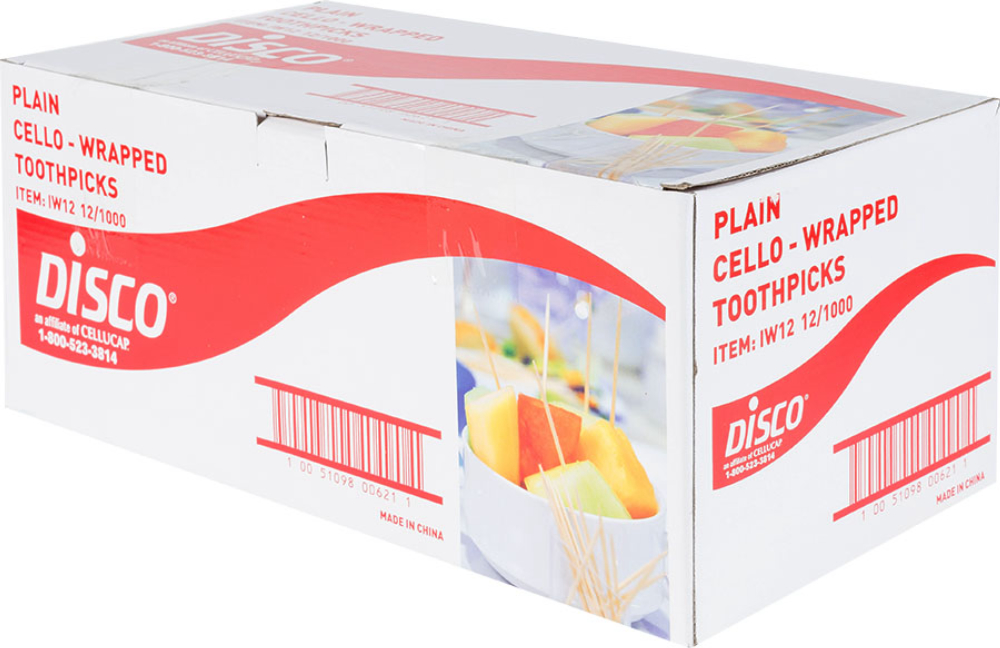 Cellucap Individually Wrapped Toothpick -- 12000 Per Case