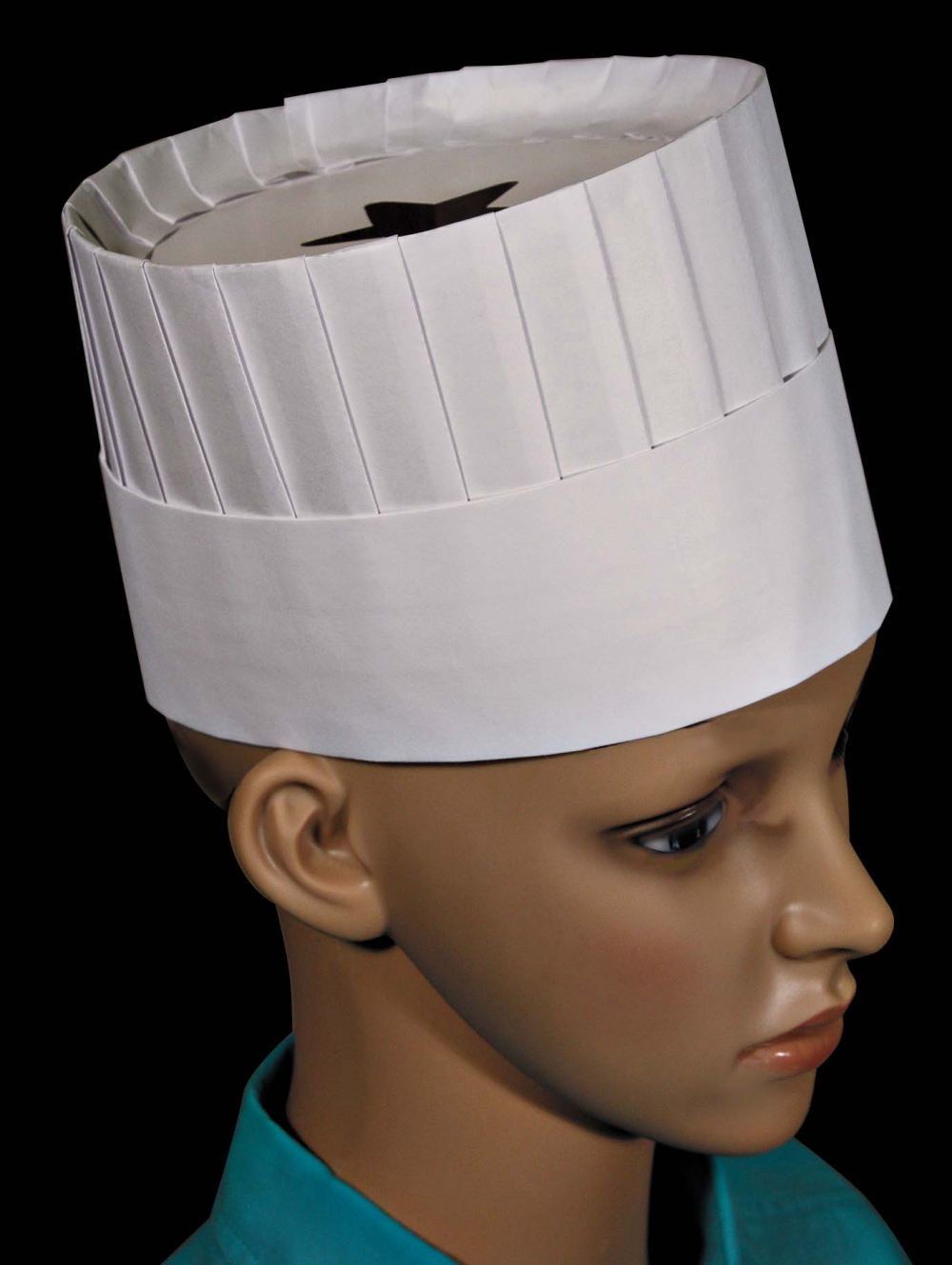 Cellucap Le Classic CC200 Style Fully Formed Pleated Children Chef Hat 5 inch 12 per