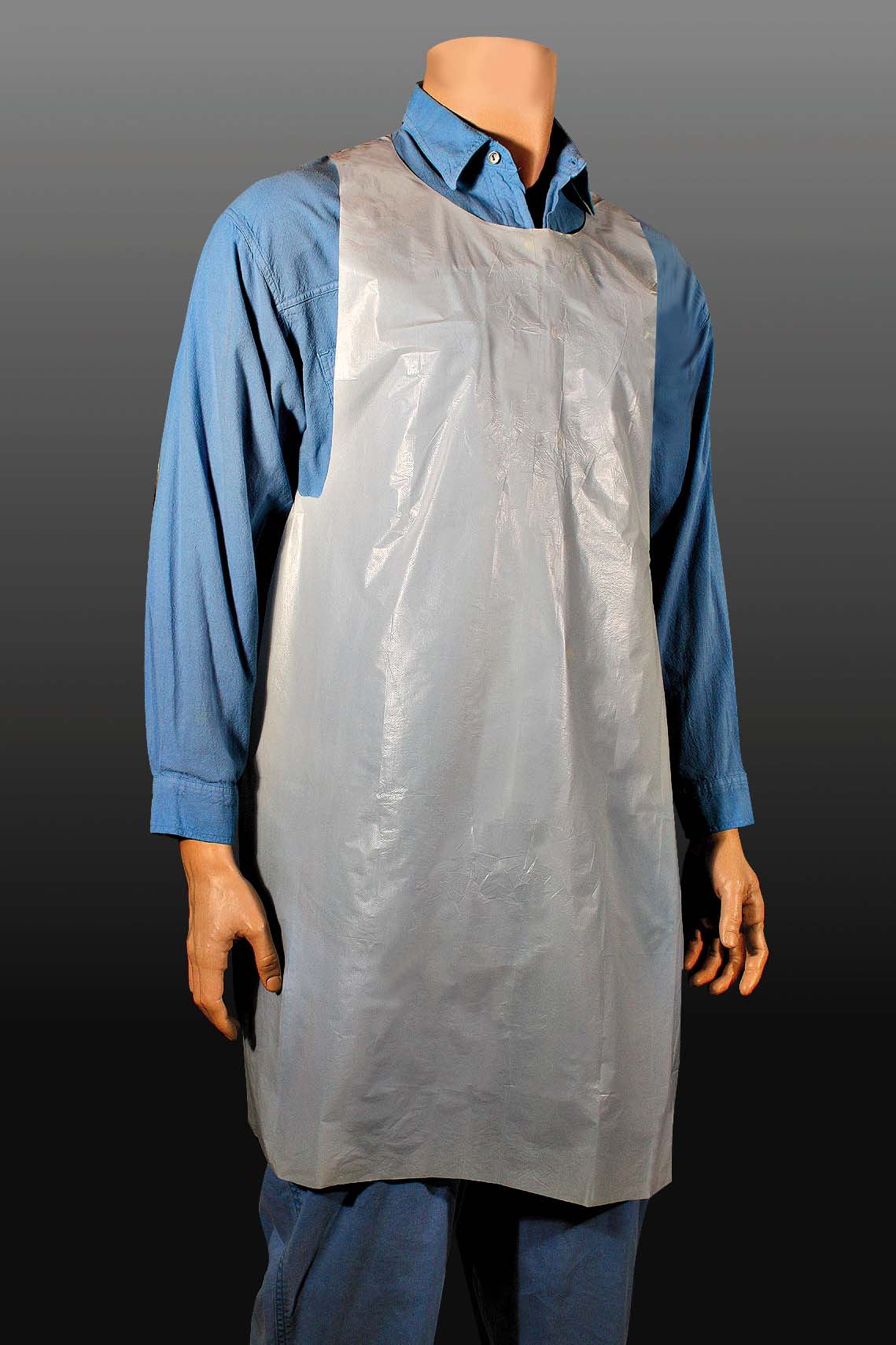 Cellucap White Polyethylene Embossed Apron, 28 X 46 Inch -- 100 Per Case