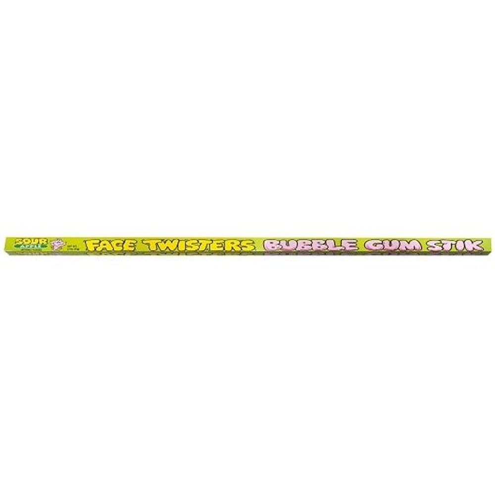 Face Twisters Sour Bubble Gum Stik, 240 Count