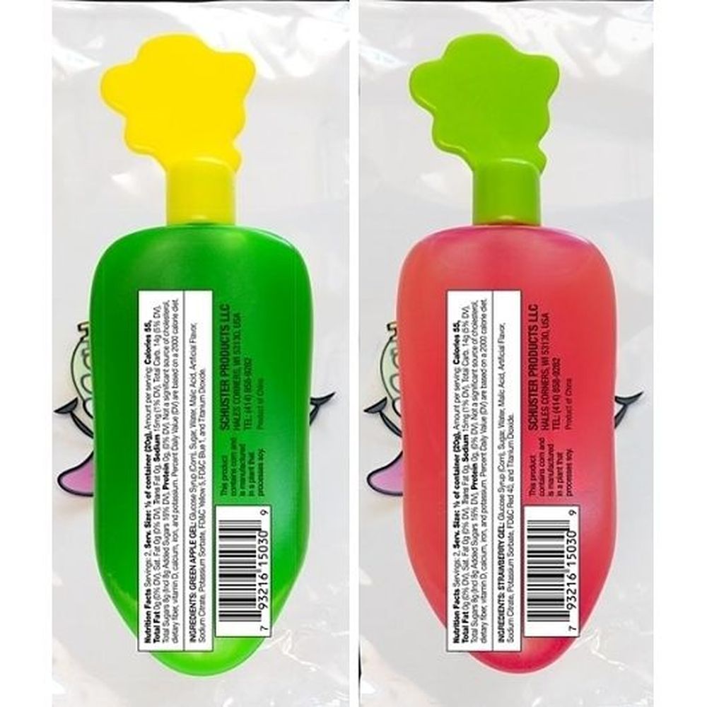 Face Twisters Strawberry/green Apple Sour Tongue Slime Candy, 1.4 Ounce -- 144 Per Case