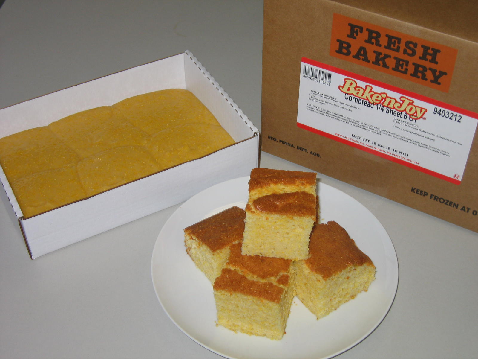 Bake'n Joy Quarter Sheet Corn Bread Batter, 48 Ounce -- 6 Per Case