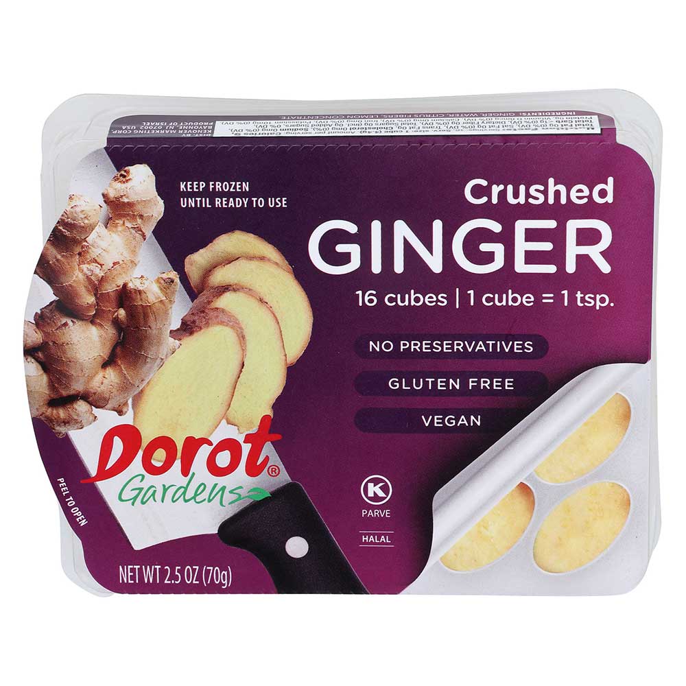 Dorot Crushed Ginger, 2.5 Ounce Tray -- 16 Per Case