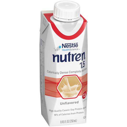 100％安い Unflavored Cal 1.5 Nutren Nestle Liquid 250 Formula, その他