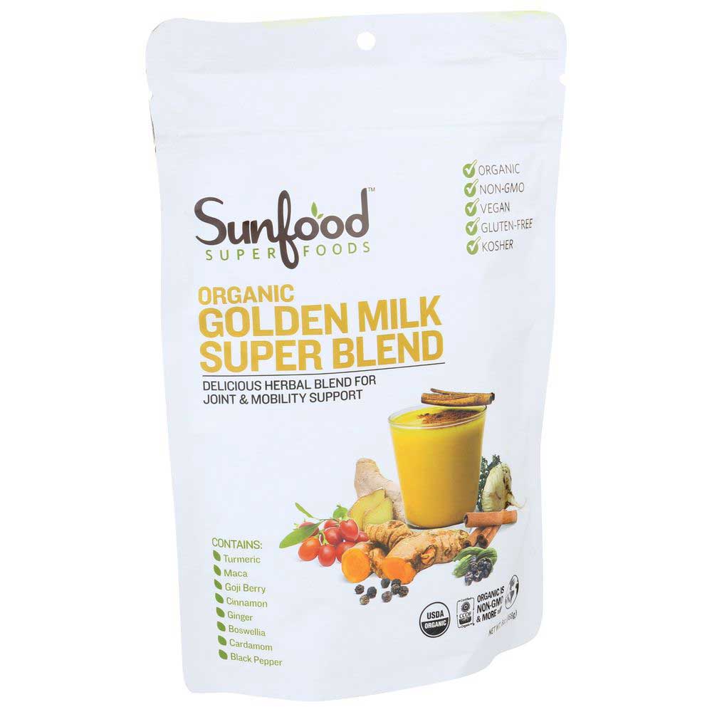 Sunfood Organic Golden Milk Super Blend, 6 Ounce