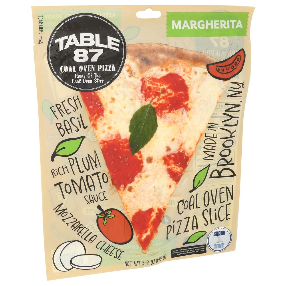 Table 87 Coal Oven Margherita Pizza Slice, 5.12 Ounce -- 12 Per Case