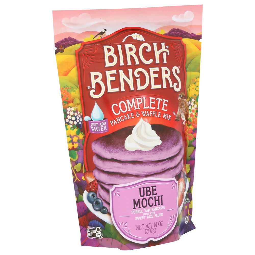 Birch Benders Complete Ube Mochi Pancake And Waffle Mix, 14 Ounce -- 6 Per Case