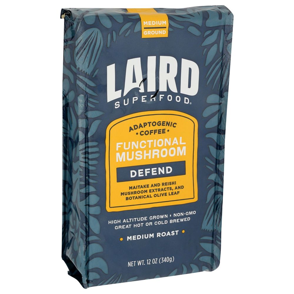 Laird Superfood Defend Medium Roast Ground Coffee, 12 Ounce -- 6 per case