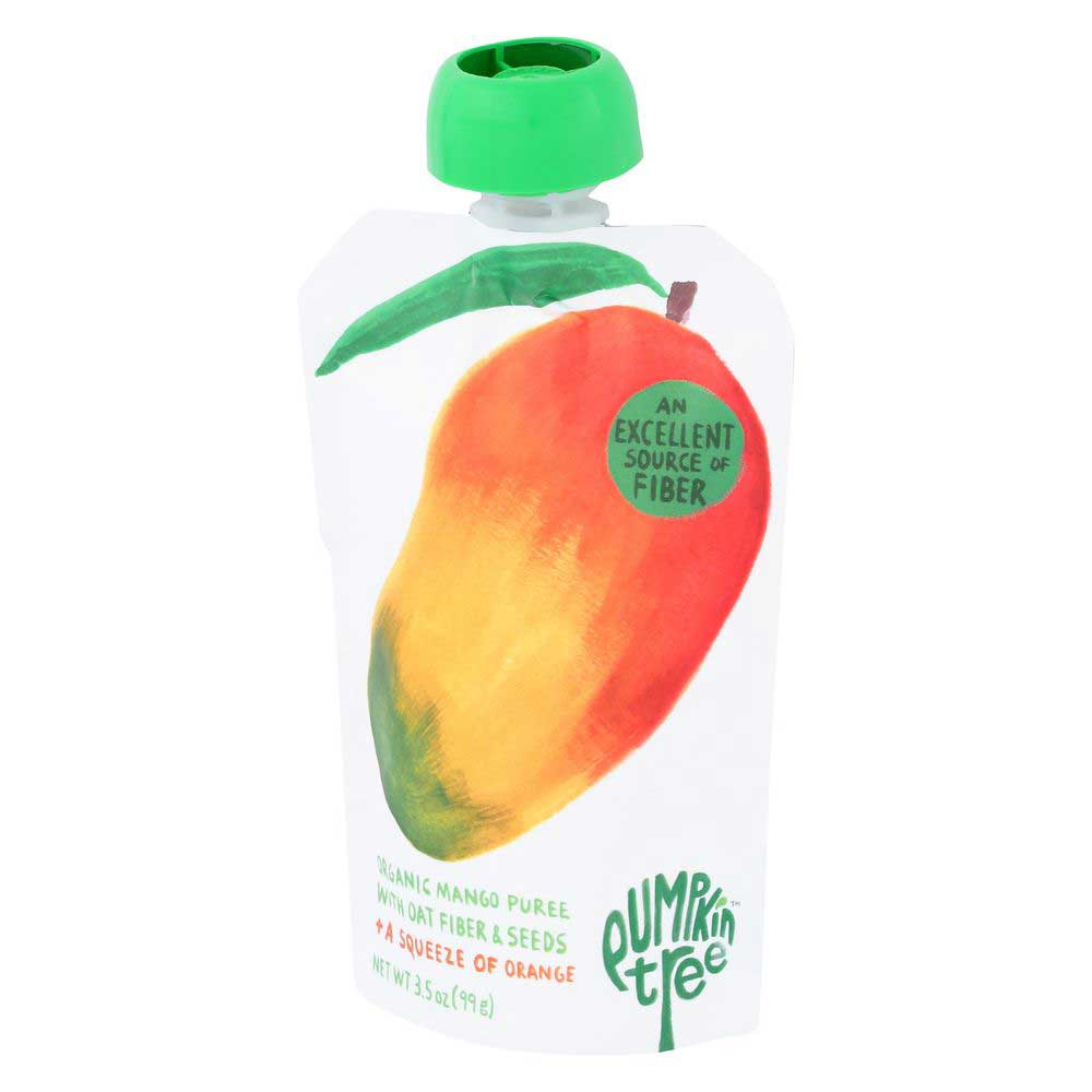 Pumpkin Tree Organic Mango Orange Oat Fiber And Seeds Baby Food, 3.5 Ounce -- 10 Per Case
