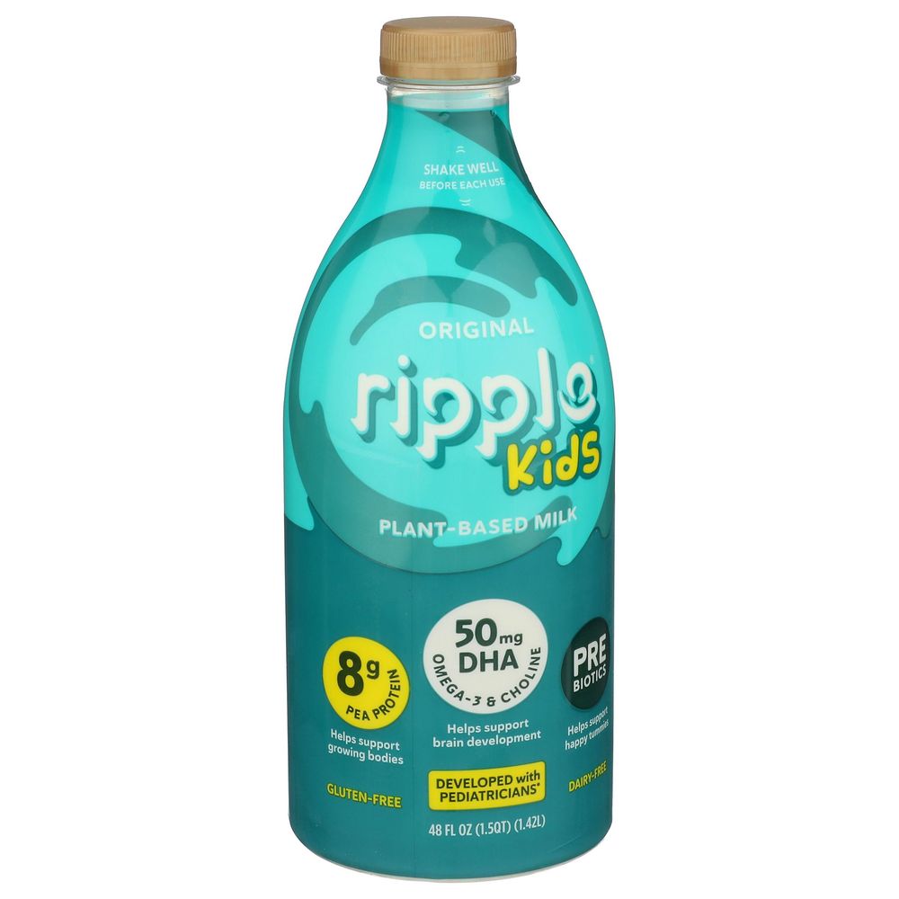 Ripple Kids Original Plant Based Milk, 48 Fluid Ounce -- 6 Per Case