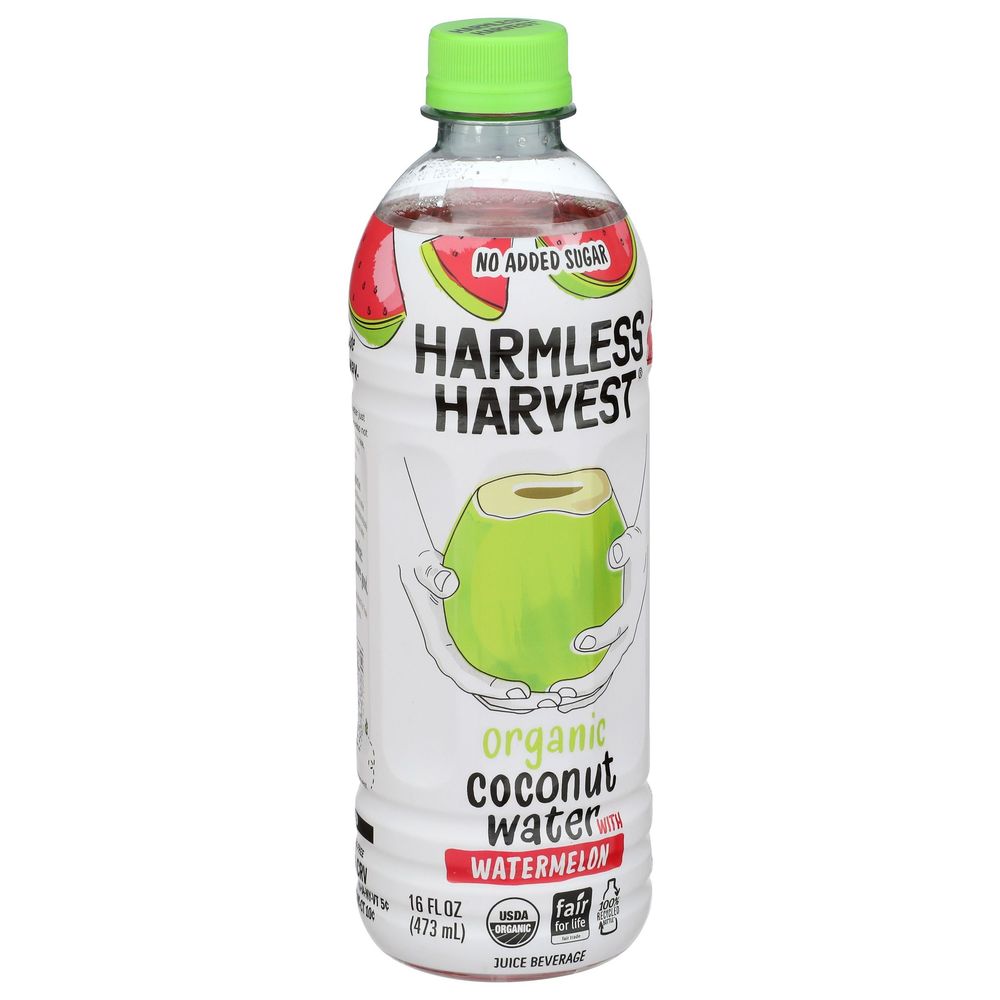 Harmless Harvest Organic Watermelon Coconut Water, 16 Fluid Ounce -- 6 Per Case