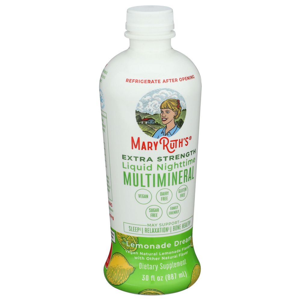 Mary Ruth's Lemonade Dream Extra Strength Liquid Nighttime Multimineral, 30 Fluid Ounce