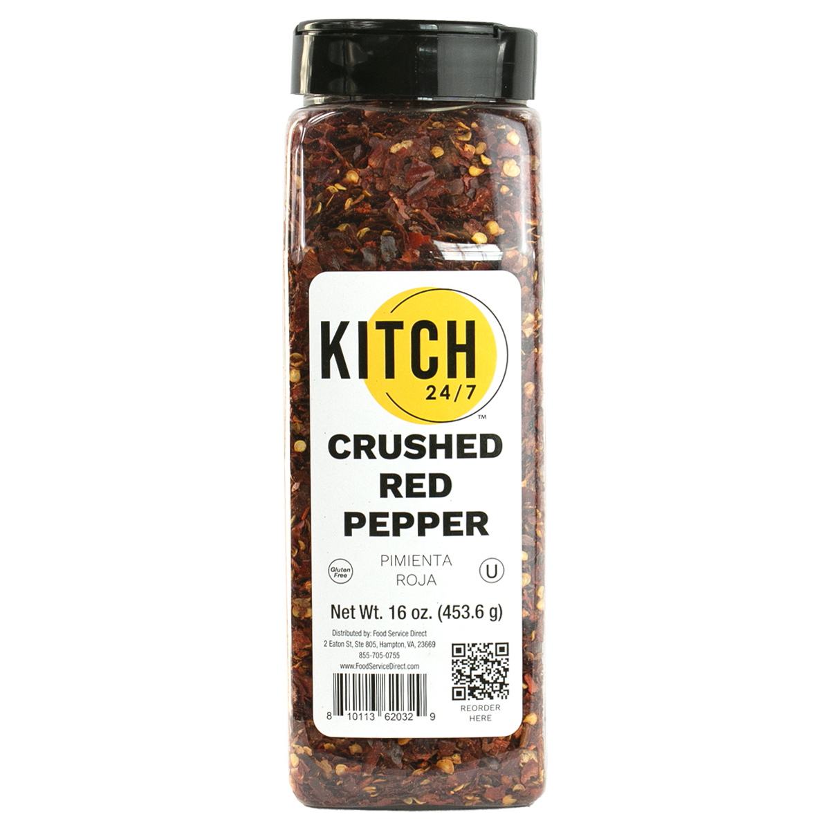 KITCH 24/7 Crushed Red Pepper, 12 Ounce