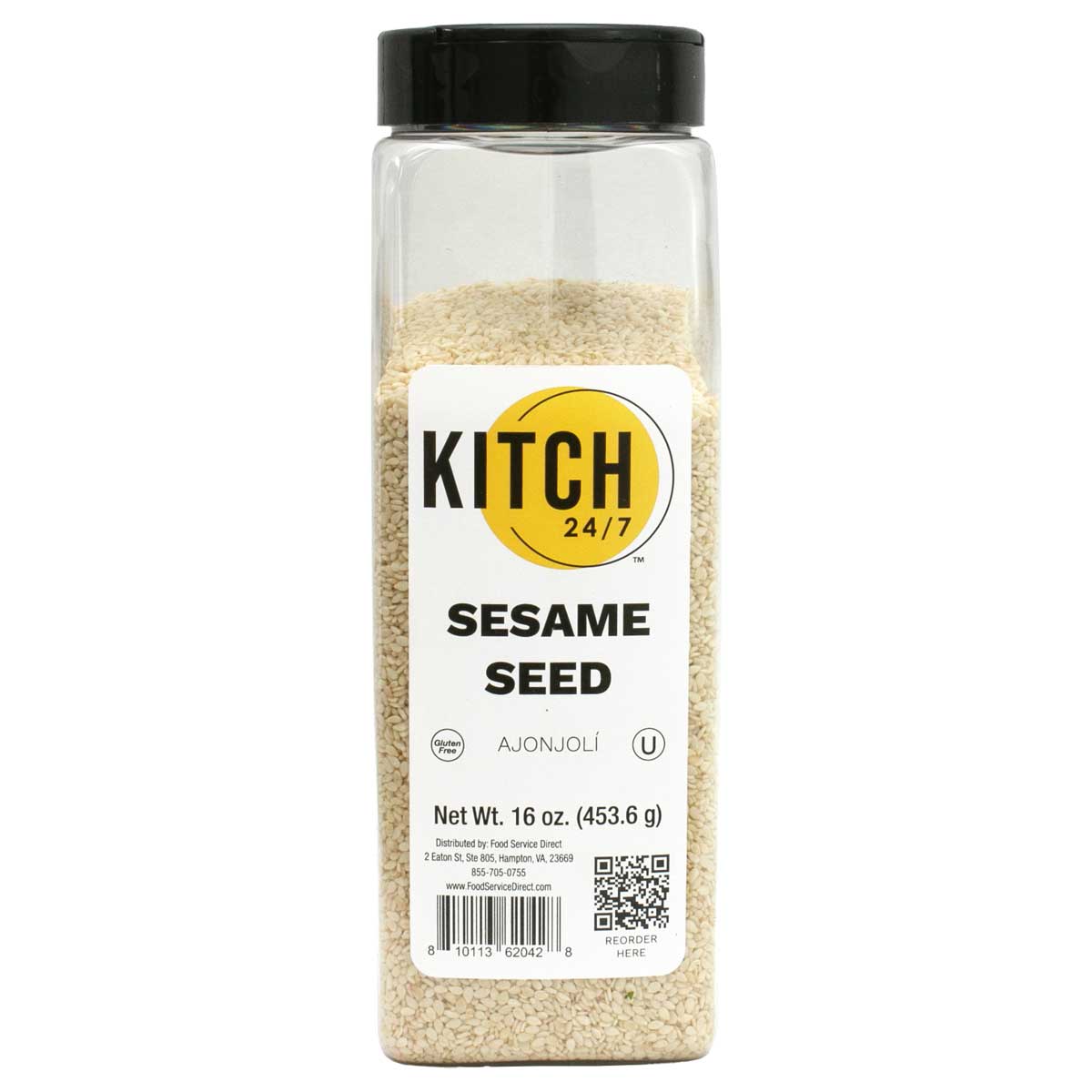KITCH 24/7 Hulled Sesame Seed, 16 Ounce