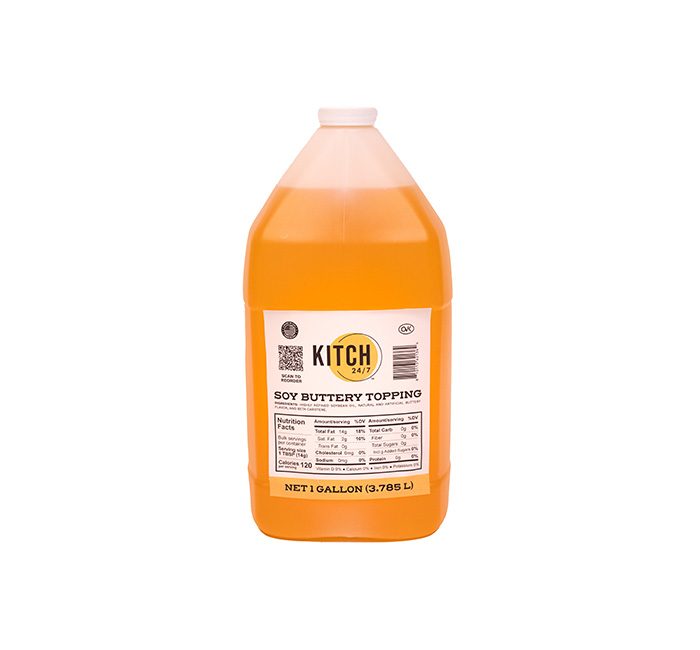 Kitch 24/7 Soy Buttery Topping, 1 Gallon -- 4 Per Case