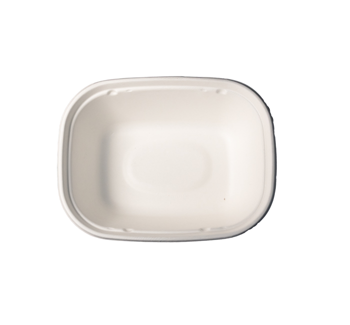Kitch 24/7 White Rectangle Molded Fiber Bowl, 48 Ounce -- 200 Per Case