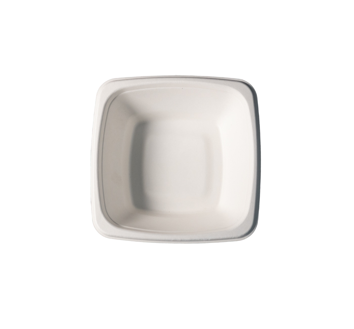 Kitch 24/7 White Square Molded Fiber Bowl, 24 Ounce -- 400 Per Case