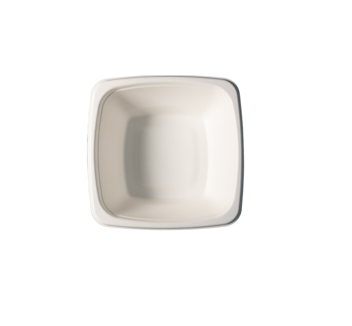 Kitch 24/7 White Square Molded Fiber Bowl, 32 Ounce -- 200 Per Case