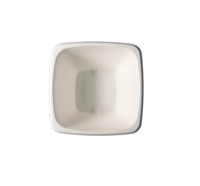 Kitch 24/7 White Square Molded Fiber Bowl, 48 Ounce -- 200 Per Case
