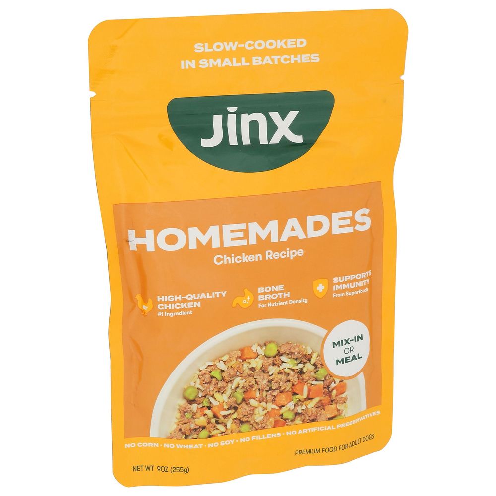 Jinx Homemades Chicken Dog Food, 9 Ounce -- 6 Per Case