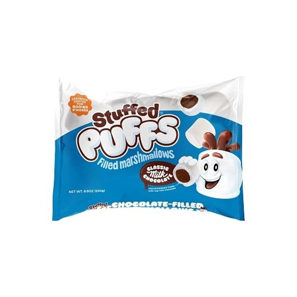 Stuffed Puffs Vanilla Marshmallow With Milk Chocolate Center, 8.6 Ounce -- 24 Per Case