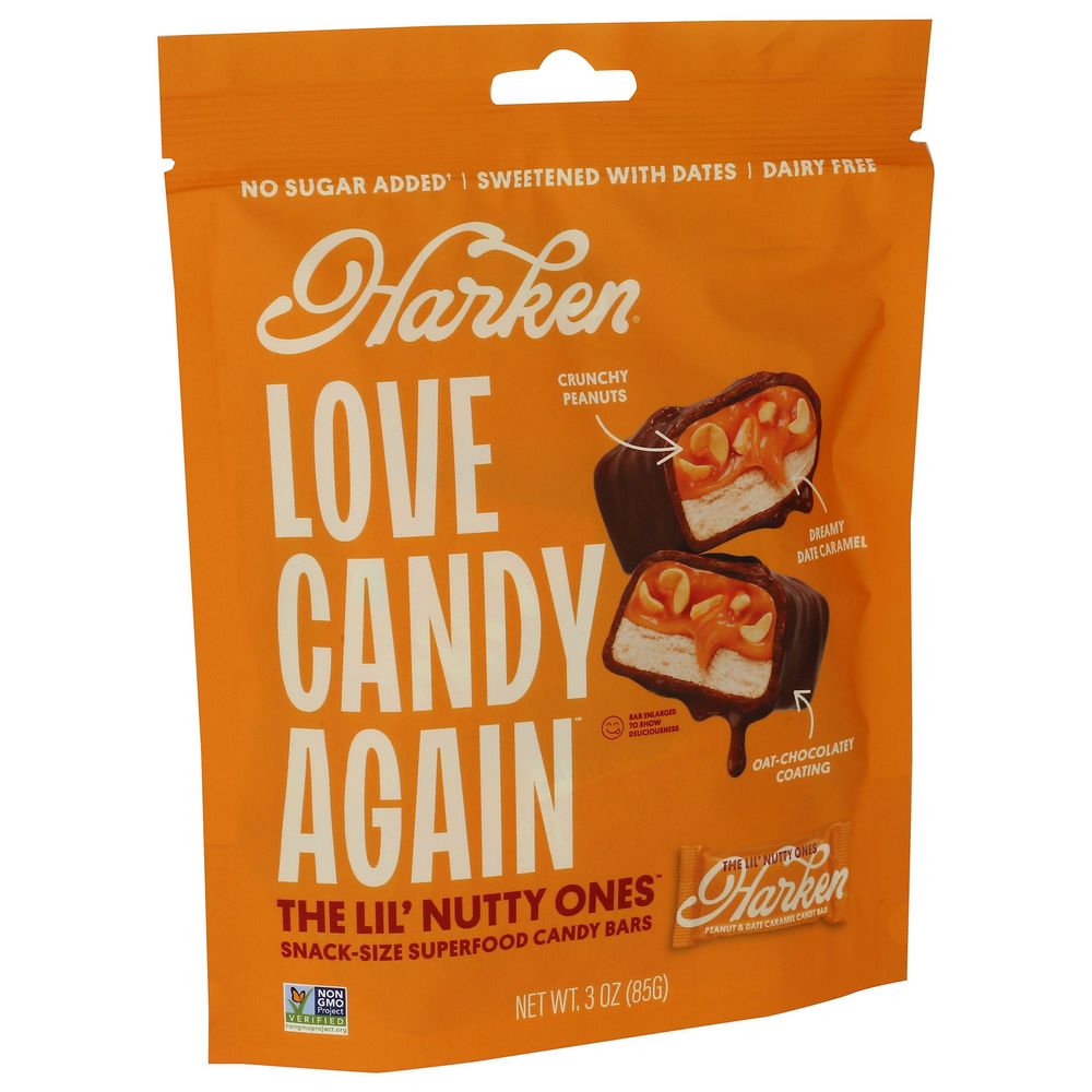 Harken Love Candy Again Lil Nutty Ones Candy Bar, 3 Ounce -- 6 Per Case