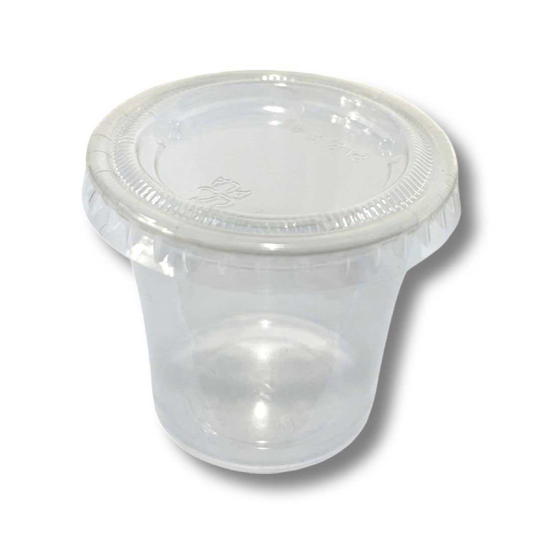 Responsible Products 1 Ounce Compostable Clear Portion Cup Lid Only -- 5000 Per Case