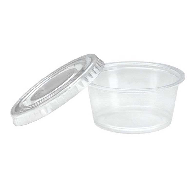 Responsible Products Lid For 2-5 Ounce Compostable Clear Portion Cups -- 1000 Per Case