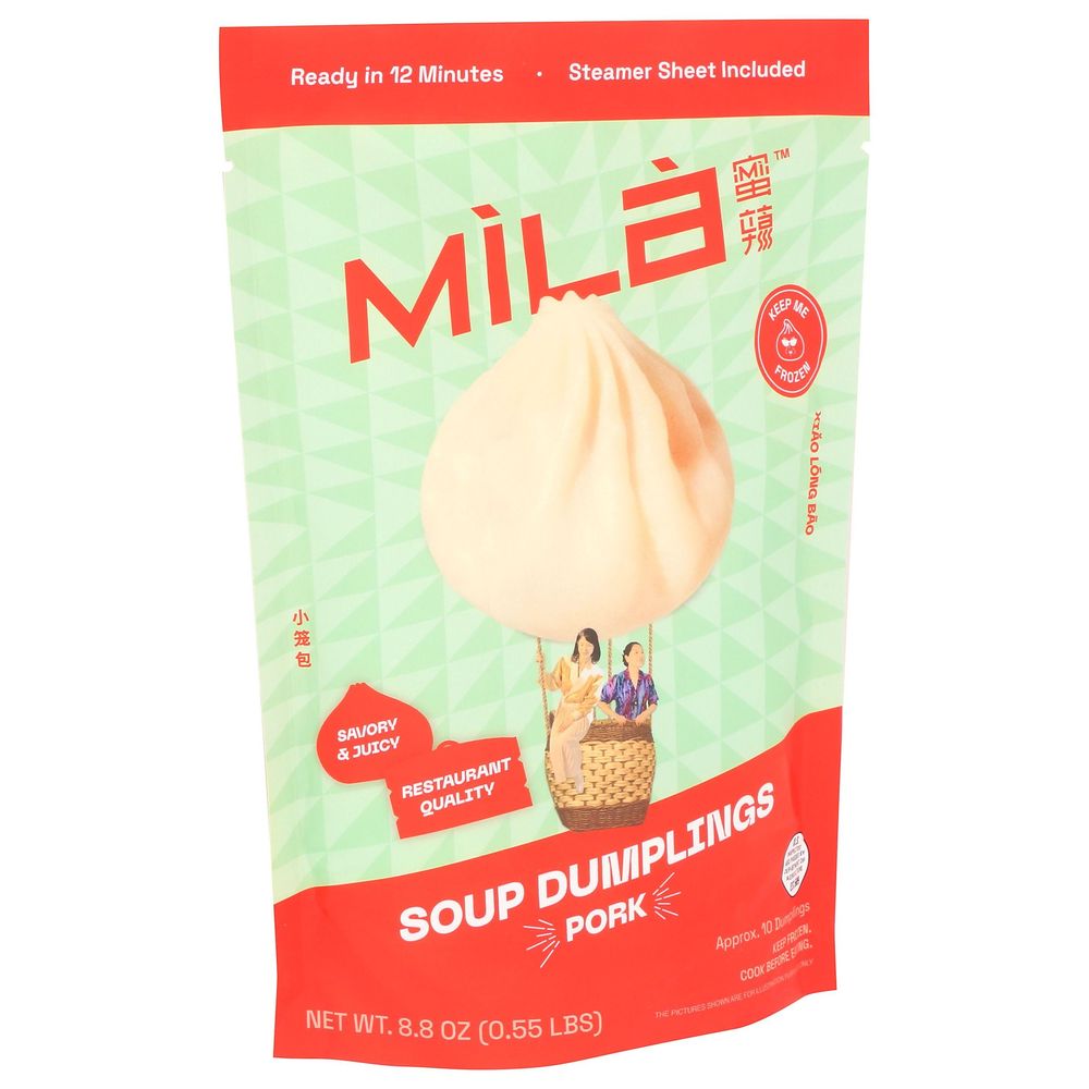 Mila Pork Soup Dumplings, 8.8 Ounce -- 6 Per Case