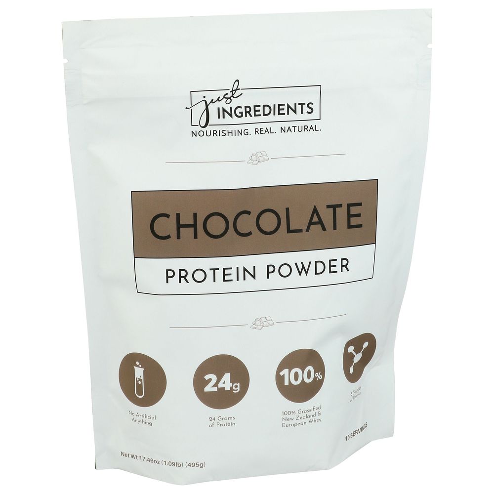 Just Ingredients Chocolate Protein Power, 17.46 Ounce