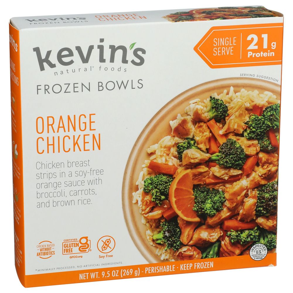 Kevins Natural Foods Orange Chicken Bowl, 9.5 Ounce -- 8 per case
