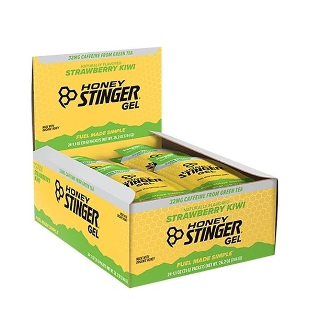 Honey Stinger Strawberry Kiwi Caffeine Energy Gels, 1.1 Ounce -- 192 Per Case