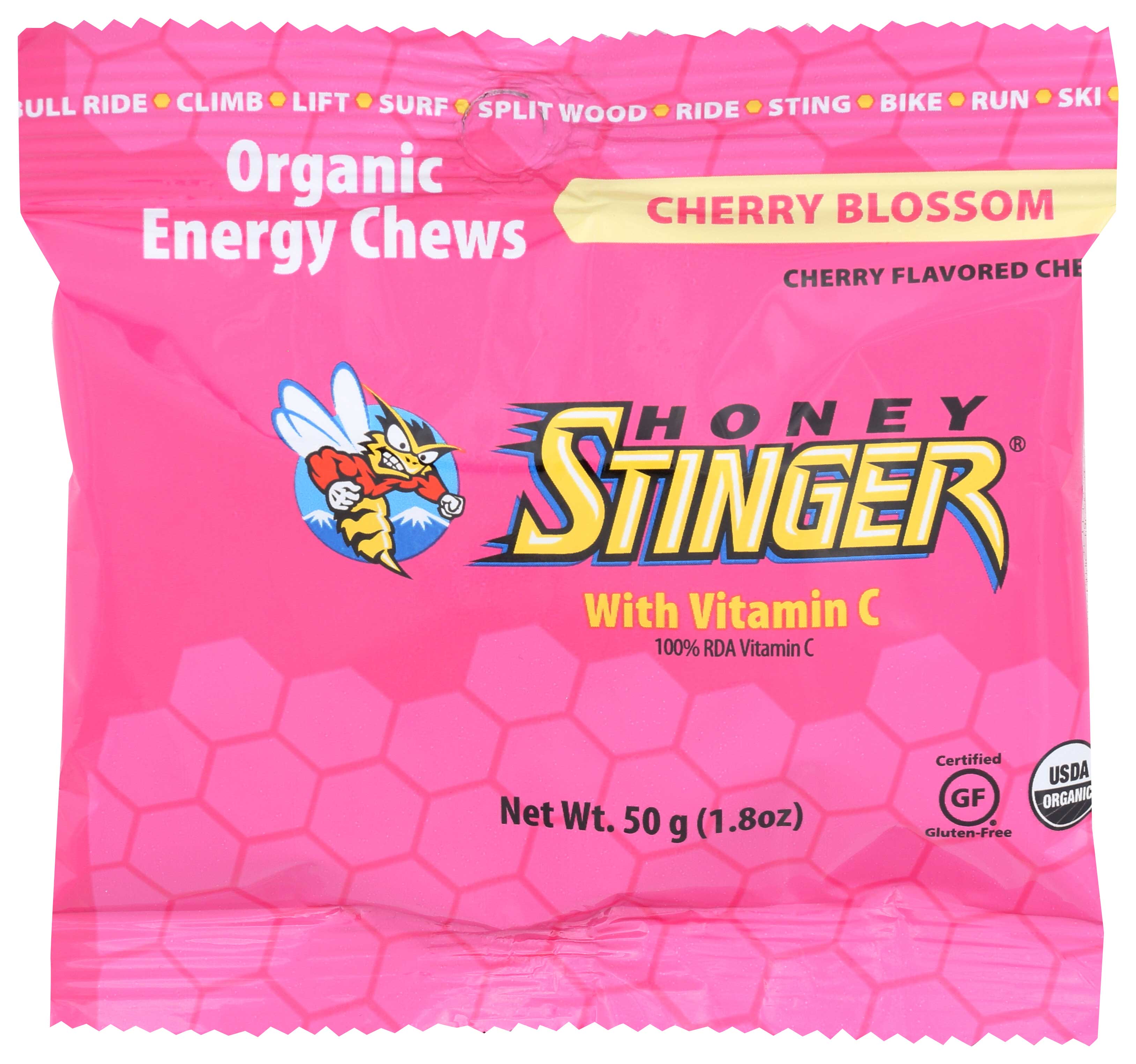 Honey Stinger Organic Cherry Blossom Energy Chew, 1.8 Ounce -- 12 Per Case