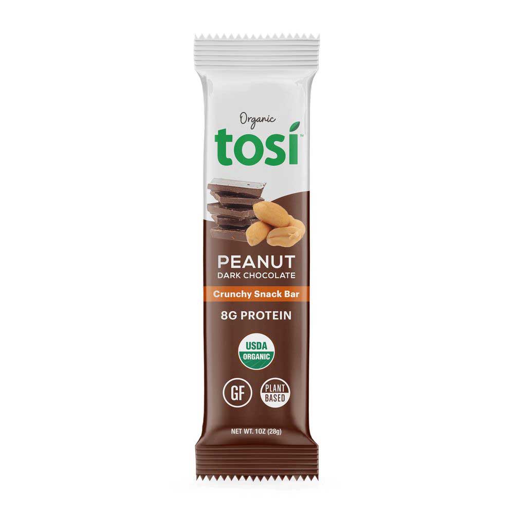 Tosi Superbites Peanut Dark Chocolate Crunchy Snack Bar, 1 Ounce -- 12 Per Case