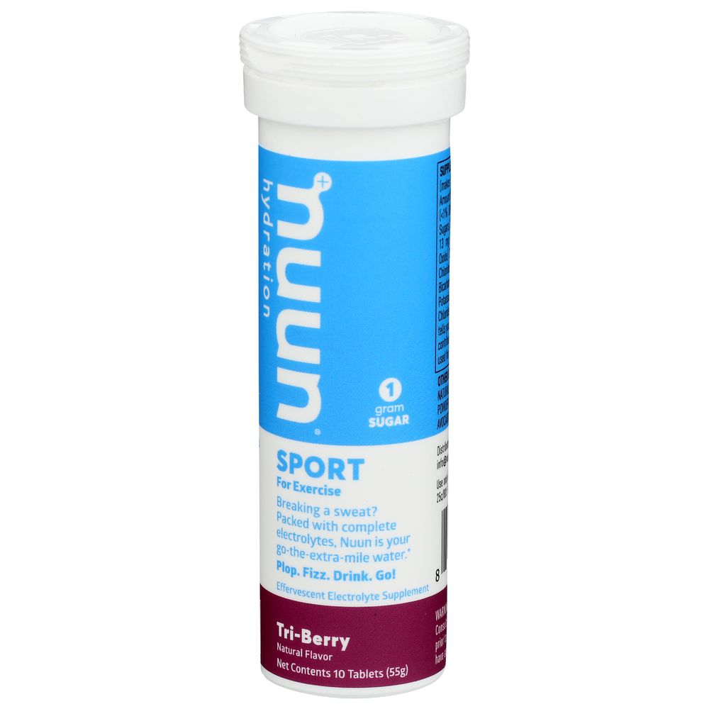 Nuun Tri Berry Electrolyte Drink Tablet, 10 Count -- 8 Per Case