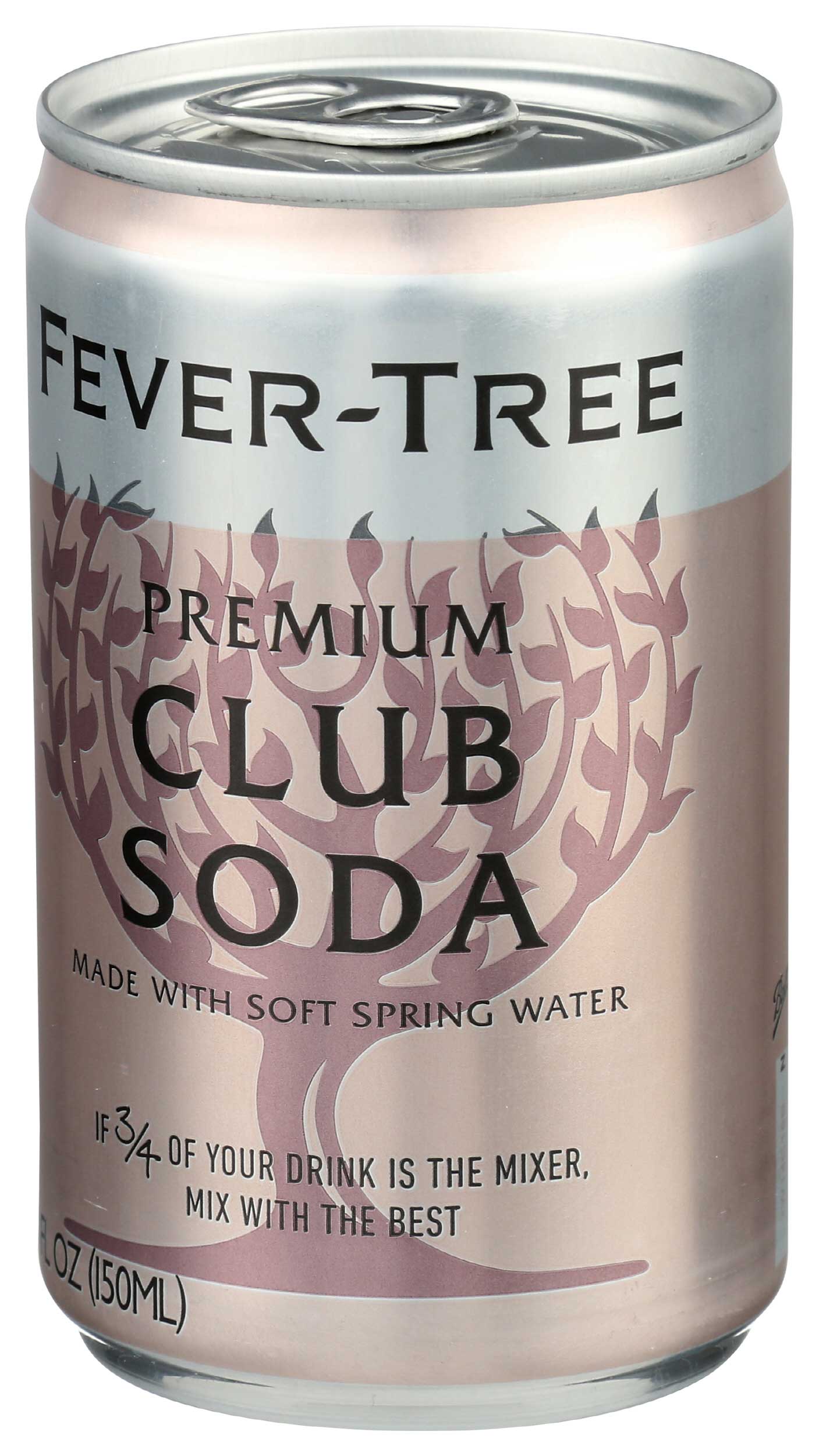 Fever Tree Club Soda, 5.07 Fluid Ounce Can - 8 per pack -- 3 packs per case