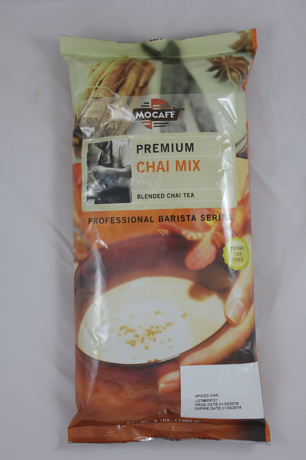 Mocafe Barista Pro Vanilla Chai Mix, 3 Pound -- 4 Per Case