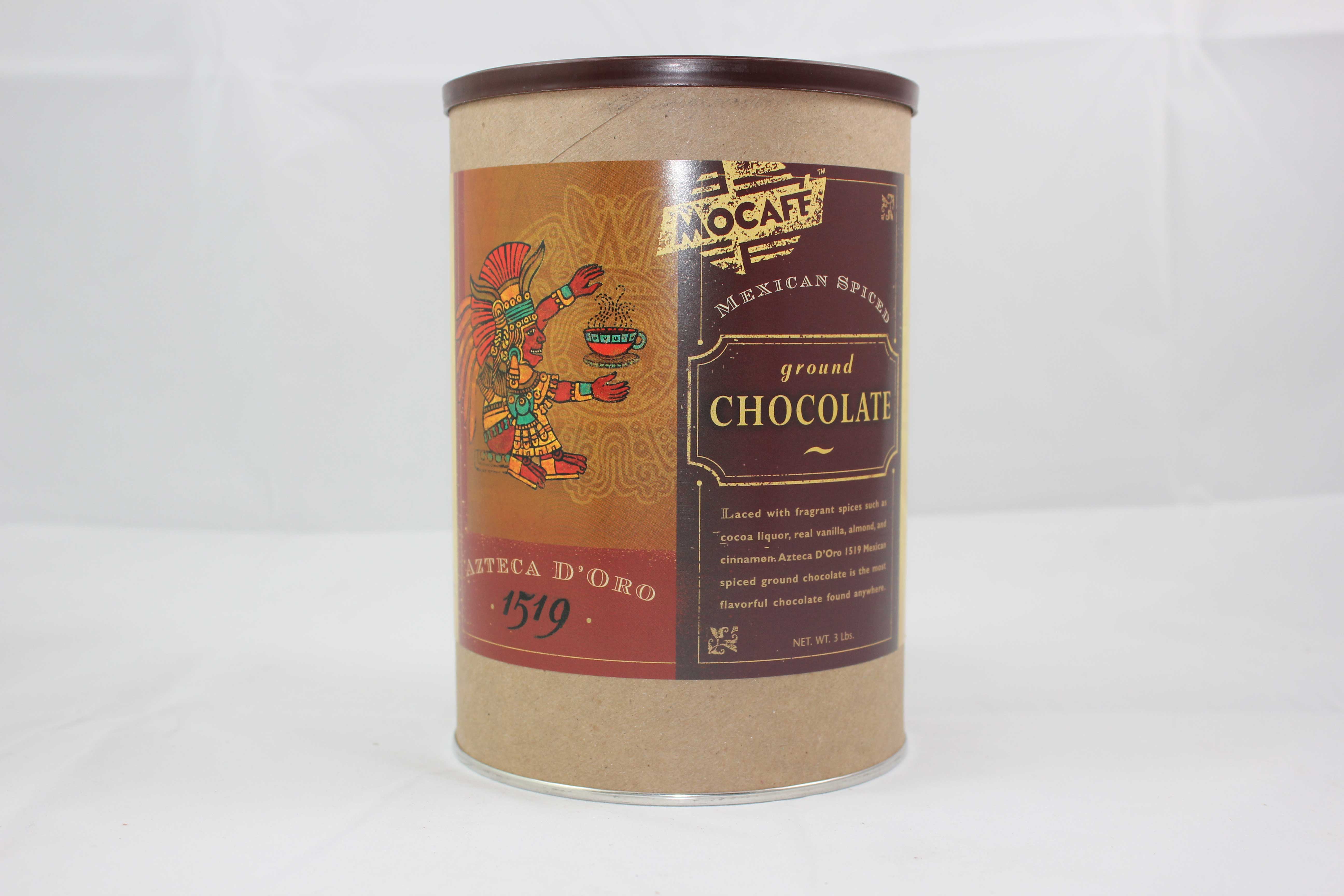 Mocafe Azteca D Oro Mexican Spiced Chocolate Cocoa, 3 Pound Can