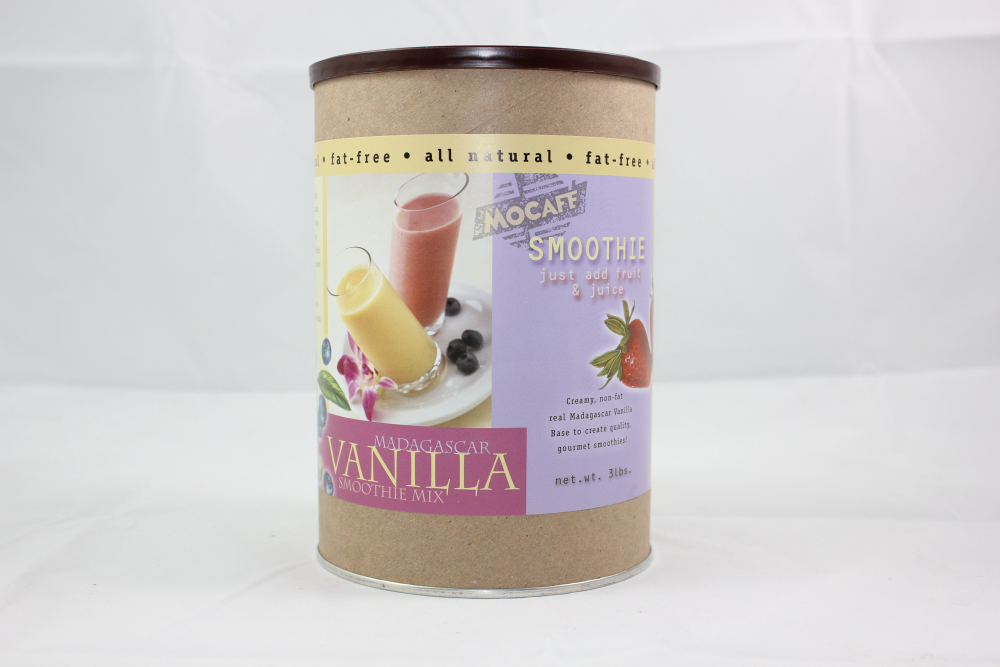 Mocafe All Natural Madagascar Vanilla Smoothie Mix, 3 Pound Can -- 4 per case.