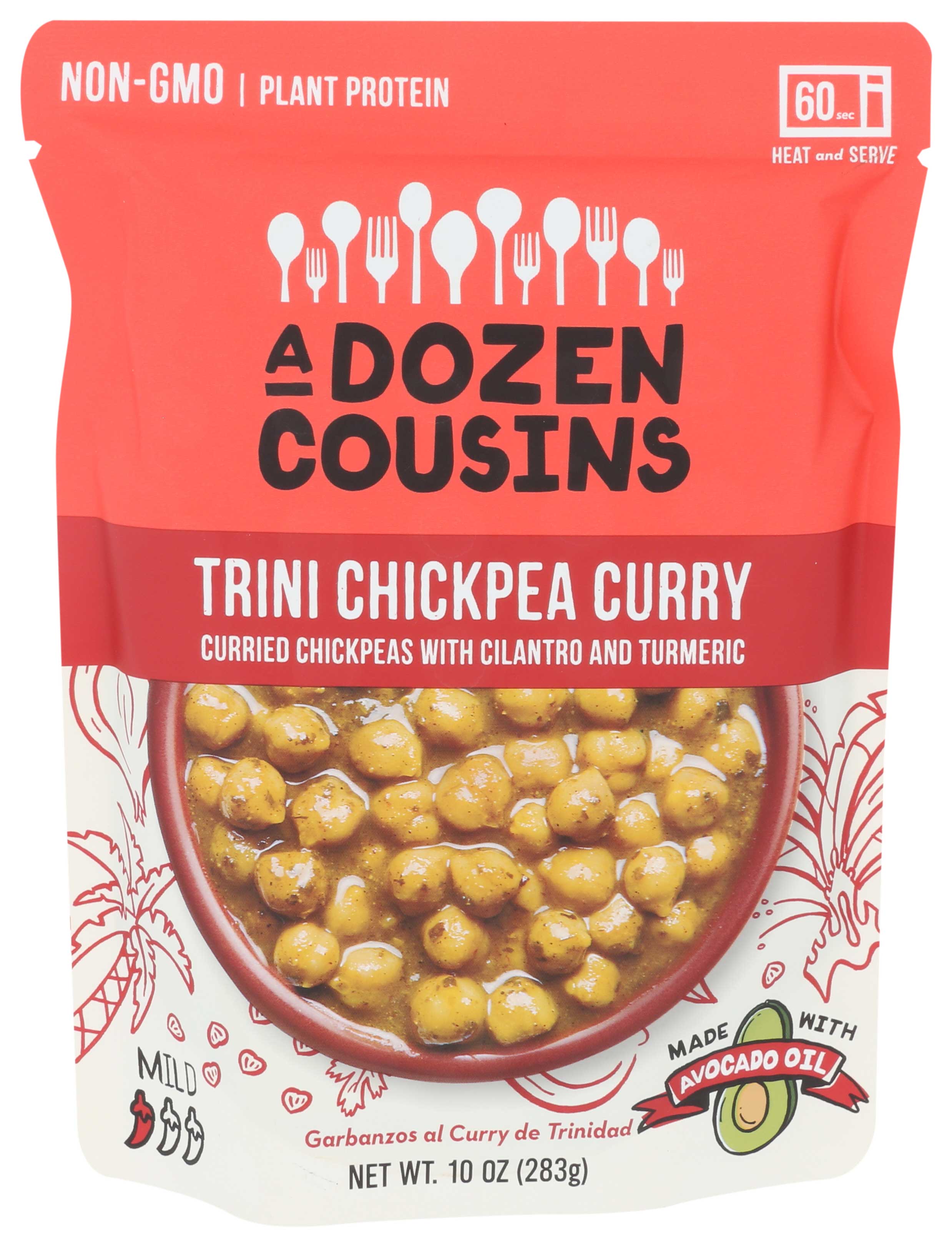 A Dozen Cousins Trini Chickpea Curry Beans, 10 Ounce -- 6 Per Case